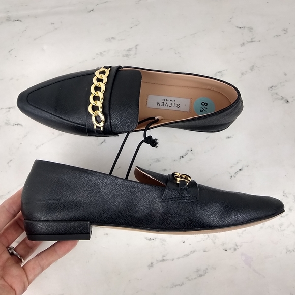 *LAST 1*NEW Steven New York Chained Loafers - Picture 4 of 4